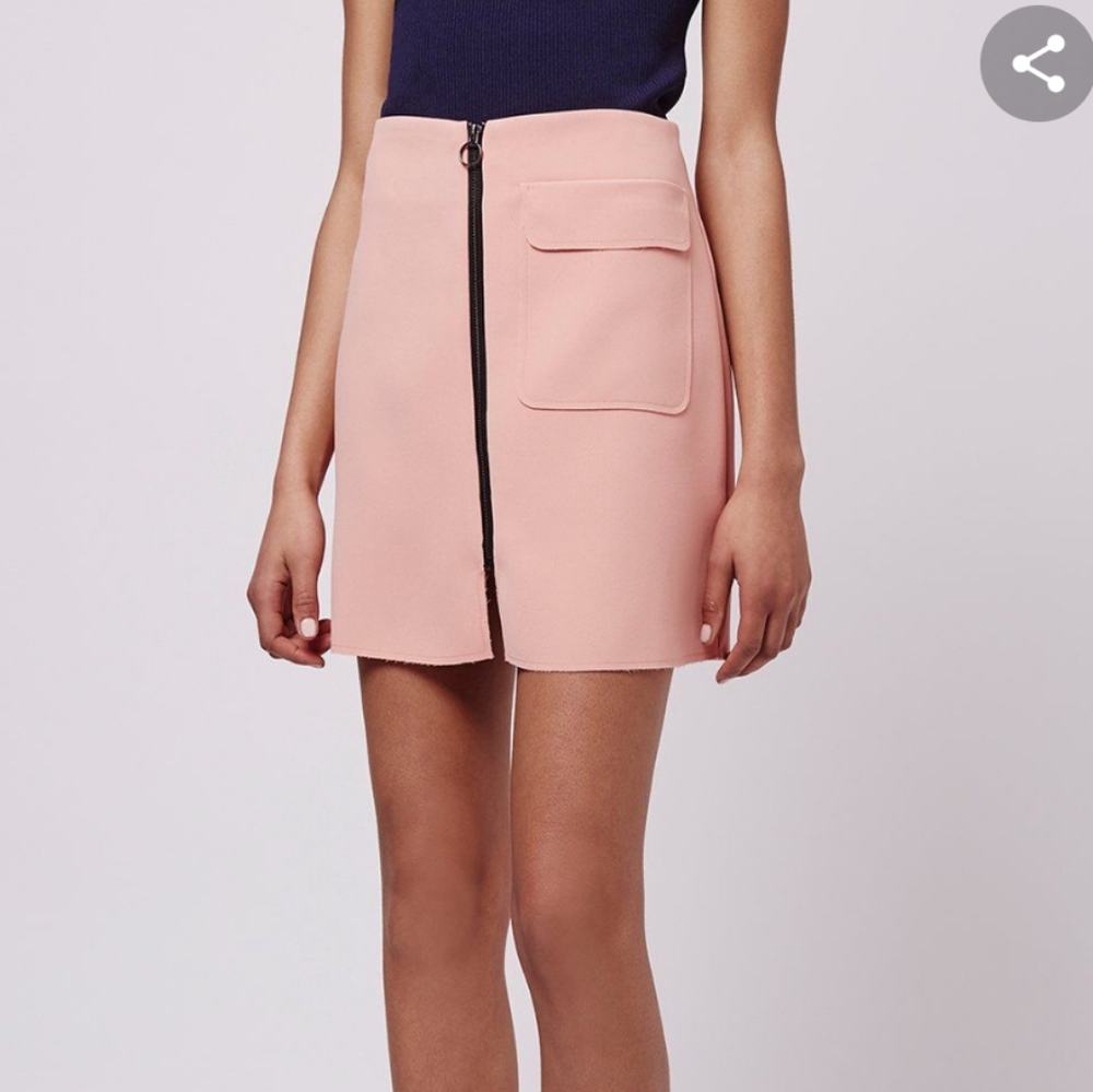 Topshop Pink Pocket Skirt